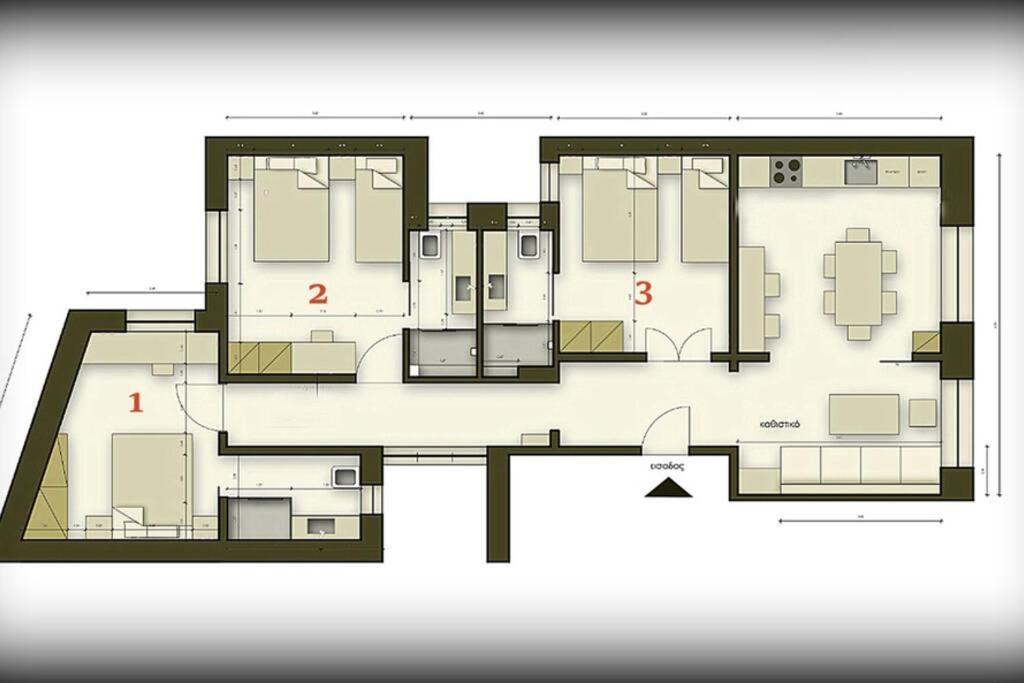 Athens Center Modern Apt in Art Nouveau Building Exterior foto